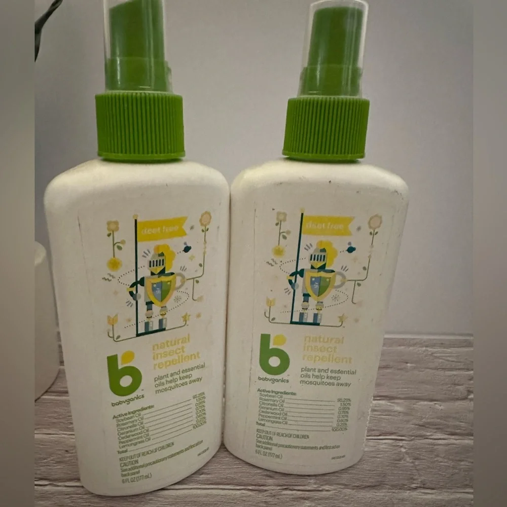Babyganics Deet Free Natural Insect Repellent (2‎ bottles)